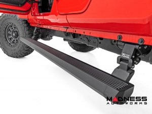 Jeep Gladiator JT Side Steps - Power Running Boards - Rough Country - E-Boards Jeep Gladiator JT Side Steps - Power Running Boards - Rough Country - E-Boards